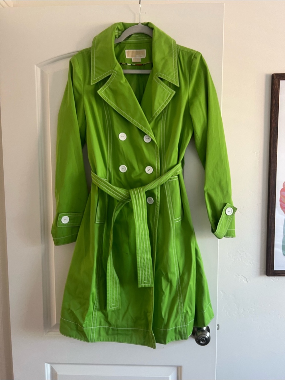 Vintage Michael Kors Green Trench Coat